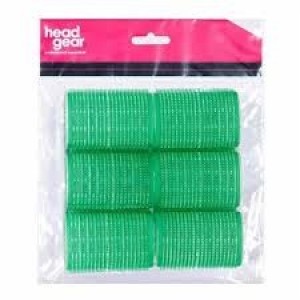 Head Gear Velcro Rollers Green 48mm 6pk